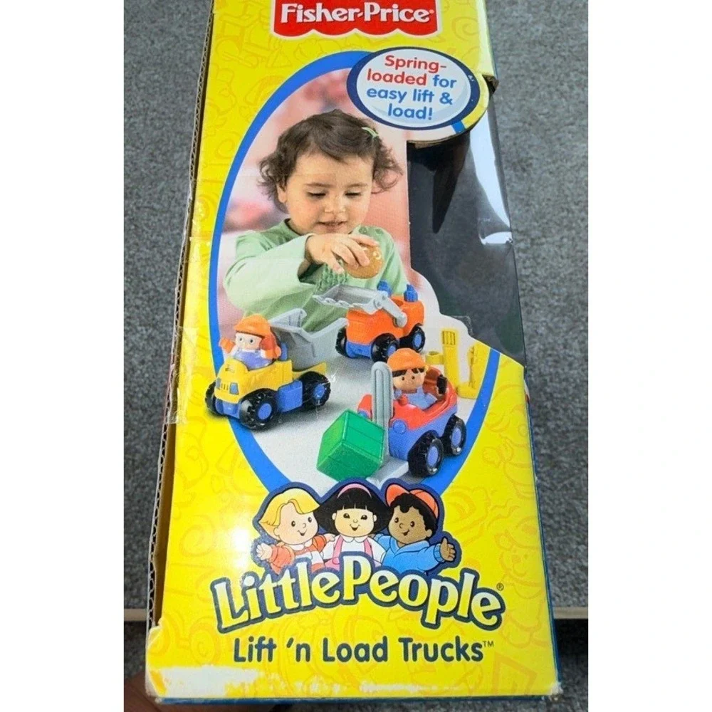 Fisher-Price Little People Lift 'n Load Trucks Construction Set B0135